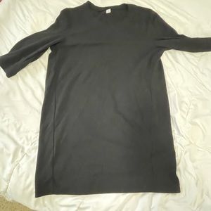 Ribbed dress 3/4 sleeve